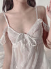 Princess Dress Women Sexy Nightwear Summer Lace Underwear French Sweetheart Nightgown Sling Mini Skirts V Neck Nighty for Ladies