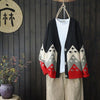 Print Cardigan Women Single Breasted Knitted Sweater Winter Loose Vintage Cardigan Sweater Long Sleeve VNeck Knitwear Pull Femme