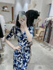 Print dress 2022 summer fairy dress one piece long beach skirt