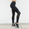 Profession Fitness Leggings Black Sexy Hollow Mesh Patchwork Splicing Slim Leggings Breathable Dry Quick Sportes Pants For Women