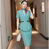 Professional Suits Women Temperament Business Formal High End Short Sleeve Blazer And Skirt Office Ladies Work Wear