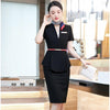Professional Suits Women Temperament Business Formal High End Short Sleeve Blazer And Skirt Office Ladies Work Wear