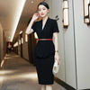 Professional Suits Women Temperament Business Formal High End Short Sleeve Blazer And Skirt Office Ladies Work Wear