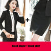 Professional Wear Temperament Women Skirt Suits Ol Formal Long Sleeve Slim Blazer And Skirt Office Ladies Work Suits