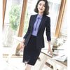 Professional Wear Temperament Women Skirt Suits Ol Formal Long Sleeve Slim Blazer And Skirt Office Ladies Work Suits