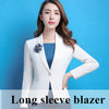 Professional Women White Blazer Spring Clothes Business Formal Jacket OL Office Lady Work Wear