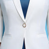 Professional Women White Blazer Spring Clothes Business Formal Jacket OL Office Lady Work Wear