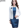 Professional Women White Blazer Spring Clothes Business Formal Jacket OL Office Lady Work Wear