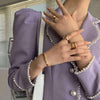 Puff Sleeve Long Blazer Women Pearl Mini Dresses Casual French Office Lady Wear 2023 Spring Women's Clothing