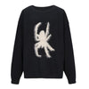 Punk Y2K Emo Gothic Loose Knitted Pullovers Harajuku Hip Hop Winter Autumn Grunge Retro Black Jumpers Japanese Lazy Sweaters 90s