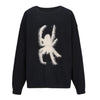 Punk Y2K Emo Gothic Loose Knitted Pullovers Harajuku Hip Hop Winter Autumn Grunge Retro Black Jumpers Japanese Lazy Sweaters 90s