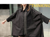 Punk style Women 2023 Summer Turn-down Collar Full Sleeve Loose Shirt Female Sequined Solid Color Blouse