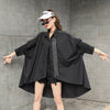 Punk style Women 2023 Summer Turn-down Collar Full Sleeve Loose Shirt Female Sequined Solid Color Blouse