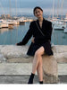 Purple Suit Jacket Women's 2023 Korean Version Oversize Design Casual Suit All Match Blazer Mujer Office Lady Coat