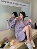 Purple Suit Jacket Women's 2023 Korean Version Oversize Design Casual Suit All Match Blazer Mujer Office Lady Coat