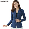 2022 New Spring Plus Size Women Blazer Long Sleeve Female Formal Jacket Slim Elegant Ladies Office Blazers Feminino HB644