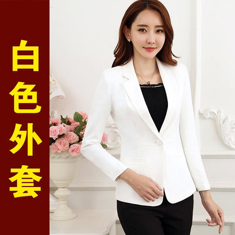 Plus Size S-5XL Women Elegant Blazers Jackets Spring Autumn Long Sleeve Single Button Blaser Female Blazer Feminino YC218
