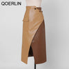 QOERLIN Spring Fall 2023 Women Temperament Two-piece Polka Dot Chiffon Shirt Office Ladies Ankle-Length Pants Suits