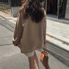 QOERLIN Suit Blazer Thin Cotton Linen Suit Clothing 2023 Spring Fll Korean Retro Loose Casual Suit Jacket Coat