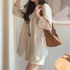 QOERLIN Two Button Simple Cotton Linen Suit Jacket 2023 Long Sleeve Thin Air-Conditioned Jacket Coat Female Blazer Office Ladies
