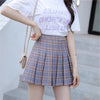 QRWR   Kawaii Summer Women Skirts High Waist Cute Sweet Girl's Pleated Skirt Korean Style Mini Skirts for Women