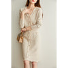 Qiu dong temperament socialite knitting two-piece autumn wind brim minus age paragraph small sweet wind leisure suit skirt