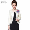 Quality 2022 New Spring Autumn Women Jacquard embroidery Suit Coat  Formal Party Female Blazers And Jackets Plus Size okb659