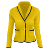 5 Colors Women's casual suit jacket Autumn Ladies slim short blazer coat S - 6XL Plus size outerwear for female