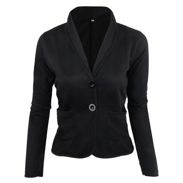 5 Colors Women's casual suit jacket Autumn Ladies slim short blazer coat S - 6XL Plus size outerwear for female