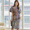Queen Print 2 Pieces Set Women Korean Cropped Top Blouses And High Waist Sheath Pencil Bodycon Skirts Office Lady