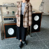 REALEFT 2022 Autumn Winter Classic Plaid Single Breasted Women's Blazers Female Formal Jackets Pockets Casual Outerwear Tops