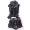 RG Ruffle Pullover Blouse Shorts Set Velvet Lace Patchwork Off-shoulder Sexy Croptop Short Pants Suit 2 Piece Set Spring