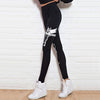 Black Slim Fitness Leggings Women Workout Gun Print Cotton Legging 2022 Fashion Ankle-Length Autumn High Waist Leggings