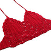 Sexy Handmade Bikini Cotton Camis Tops Boho Style Women Crochet Knitted Bralette Camisole Beach Halter Tops