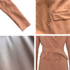 RR Spring Autumn Double Breasted Notched Blazers Women Office Lady Jackets Women Elegant Tie Belt Suit Female Ladies
