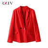 spring women blazers and jackets suit casual solid color candy suit womens blazers and long sleeve blazer feminino