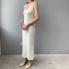 RZIV female slim casual solid color knit vest dress sling harness sweater dress big stretch