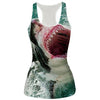 New Womens Tank Top Vest Pizza Cat/Shark/Poker/Lion 3D Printed Fashion Sleeveless T-shirt Camisole 21 Styles Dropship