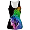 New Womens Tank Top Vest Pizza Cat/Shark/Poker/Lion 3D Printed Fashion Sleeveless T-shirt Camisole 21 Styles Dropship