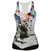 New Womens Tank Top Vest Pizza Cat/Shark/Poker/Lion 3D Printed Fashion Sleeveless T-shirt Camisole 21 Styles Dropship