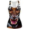 New Womens Tank Top Vest Pizza Cat/Shark/Poker/Lion 3D Printed Fashion Sleeveless T-shirt Camisole 21 Styles Dropship