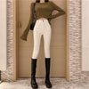 Real S2022 Design Retro Korean Style High Waist Stretch Skinny Bottoming Casual Nine-Point Jeans