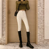 Real S2022 Design Retro Korean Style High Waist Stretch Skinny Bottoming Casual Nine-Point Jeans
