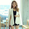 Women Blazers and Jackets Plain Cape Blazer Shawl Collar Office Ladies Fashion Tops Lapel Dual Pockets Fitted Blazer
