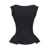 Red Fishtail Rayon Elastic 2022 New Summer Women's Sexy Peplum Long Bandage Top Vest