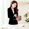 Red Long Sleeve Slim Blazer Velvet Women Tunic Vintage Blazers Korean Office Uniform Designs Female Jacket Women Outwear P7C1304