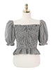 Red Plaid Shirts Blouses Design Korea Chic Clothing Short Crop Peplum Off Shoulder Top Camisas Flhjlwoc