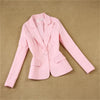 Red pink Women Blazers and Jackets Suit Ladies Long Sleeve Work Wear Blazer  Casual Female Outerwear Wear to Work Coat New