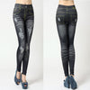 Retro Denim Pants Women Skinny Slim Distressed Stretchy Jeans Leggings Jegging Pants Casual