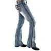 Retro Jeans Women Embroidery Denim Pants Loose Jeans Plus Size Long Trouser Casual Pants Female Women Clothes 2022